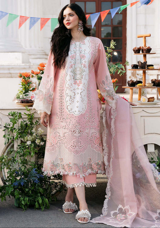 BIN ILYAS Embroidered Chickan Kari Lawn - ZÉVA