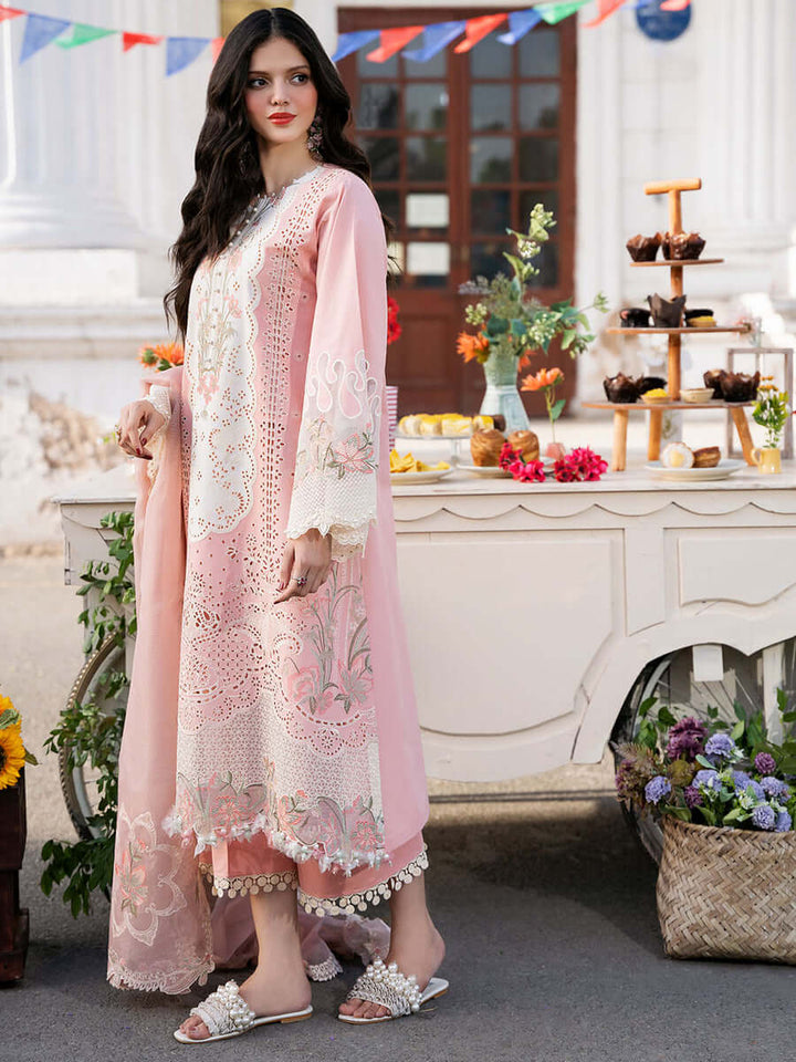 BIN ILYAS Embroidered Chickan Kari Lawn - ZÉVA