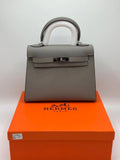 Hermes Kelly Silver Hardware with Brand Box