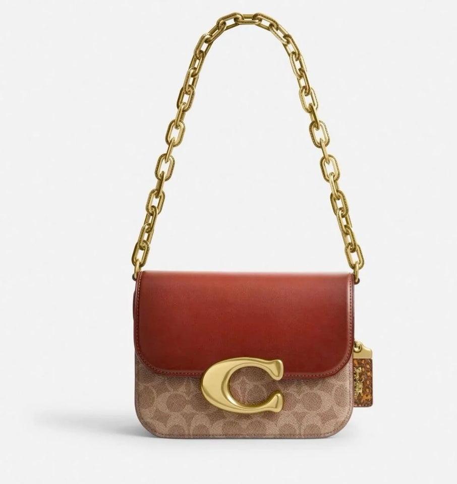 Coach Idol Shoulder Bag with Brand packaging- Same Original leather