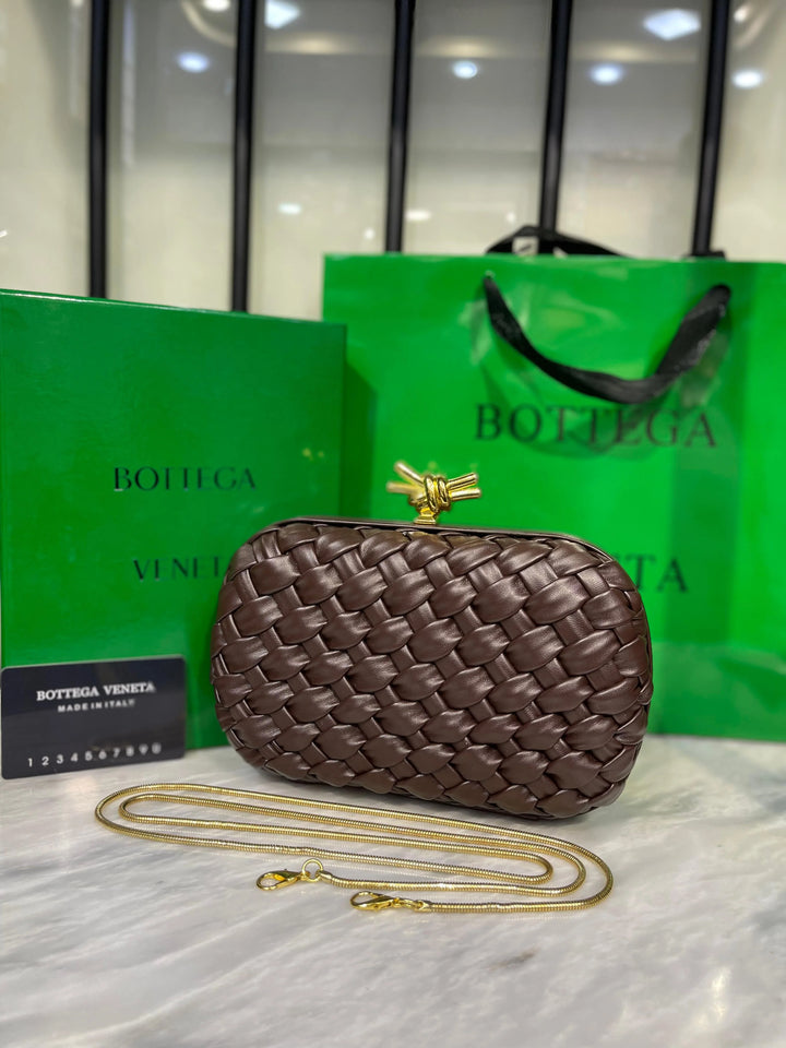 Bottega Veneta Knot Clutch with Brand Box and Dust Bag