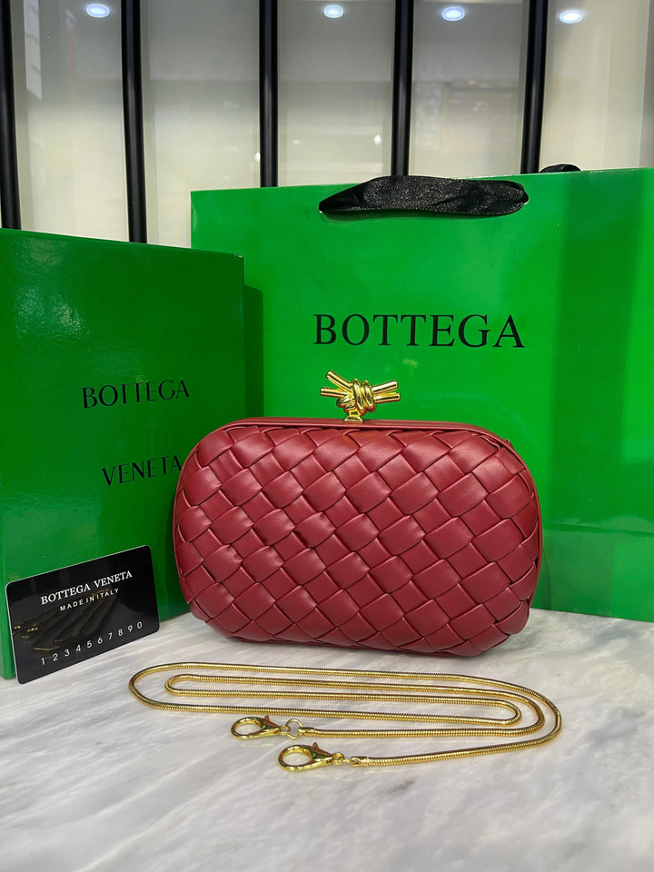 Bottega Veneta Knot Clutch with Brand Box and Dust Bag