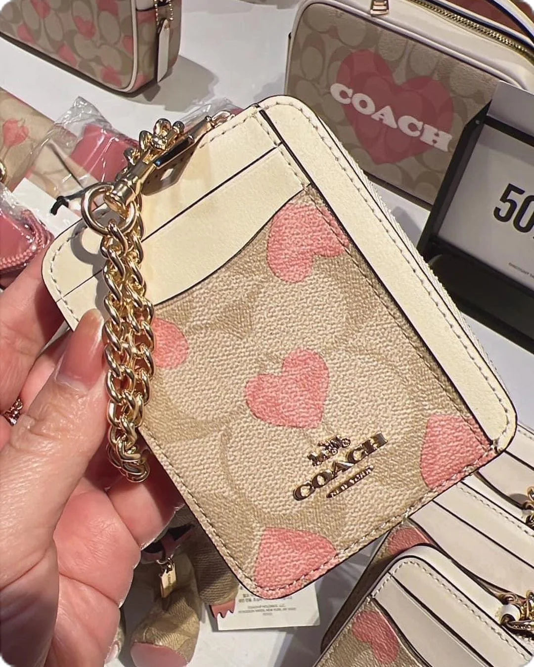 Coach Cardholder with Brand Box and Dust Bag