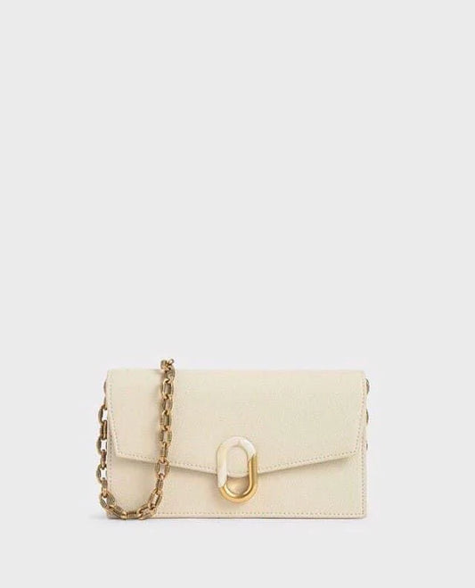 Charles & Keith Stone Embellished Wallet