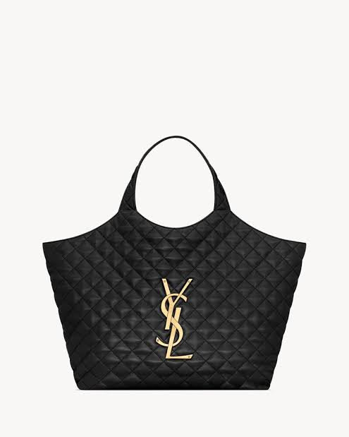 YSL Quilted Lambskin Tote Bag
