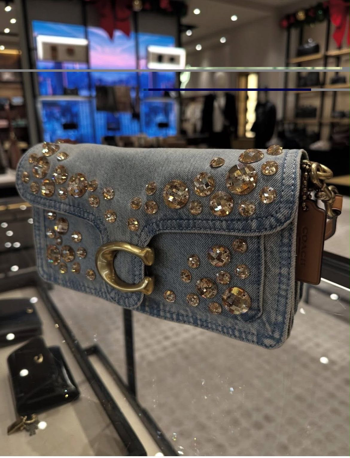 Coach Tabby Denim with Stone